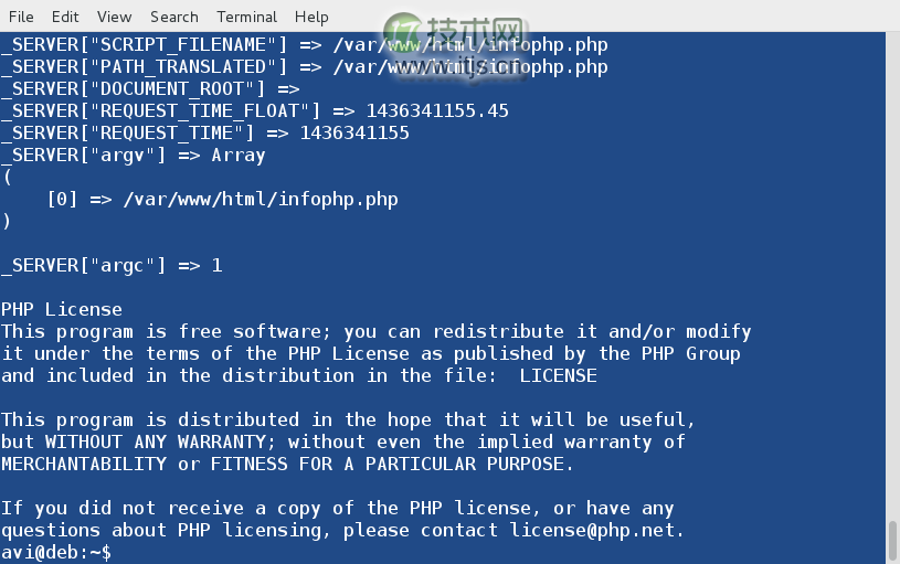 在 Linux 命令行中使用和执行 PHP 代码（一）