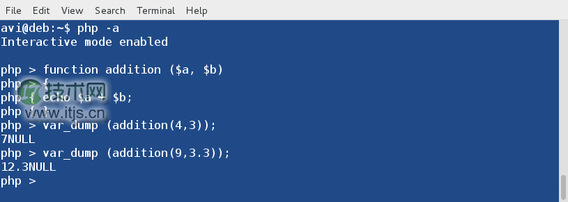 在 Linux 命令行中使用和执行 PHP 代码（一）