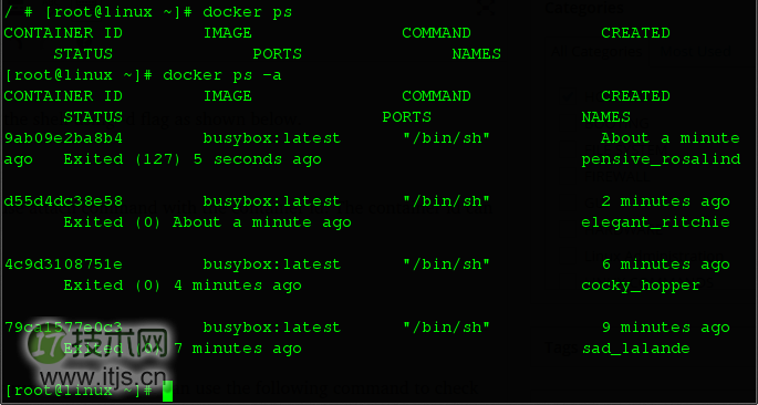 一些重要 Docker 命令的简单介绍