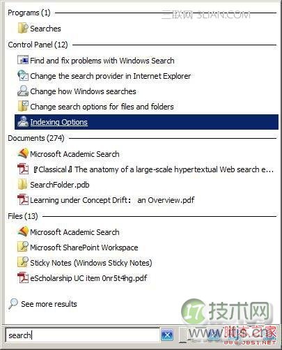 配置Windows 7/8搜索 三联
