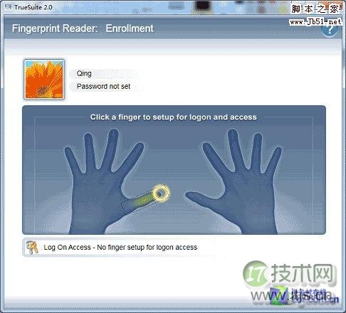 无需第三方应用 教你设置Windows 7指纹识别
