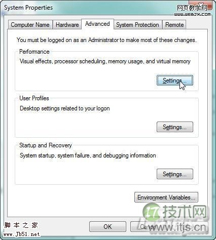 如何设置<a href='http://www.jb51.net/os/windows/'><u>Windows</u></a> 7的虚拟内存大小-脚本之家