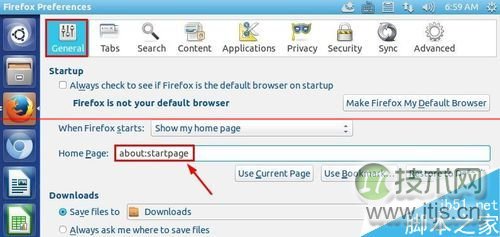 Ubuntu系统下Firefox浏览器怎么修改主页？