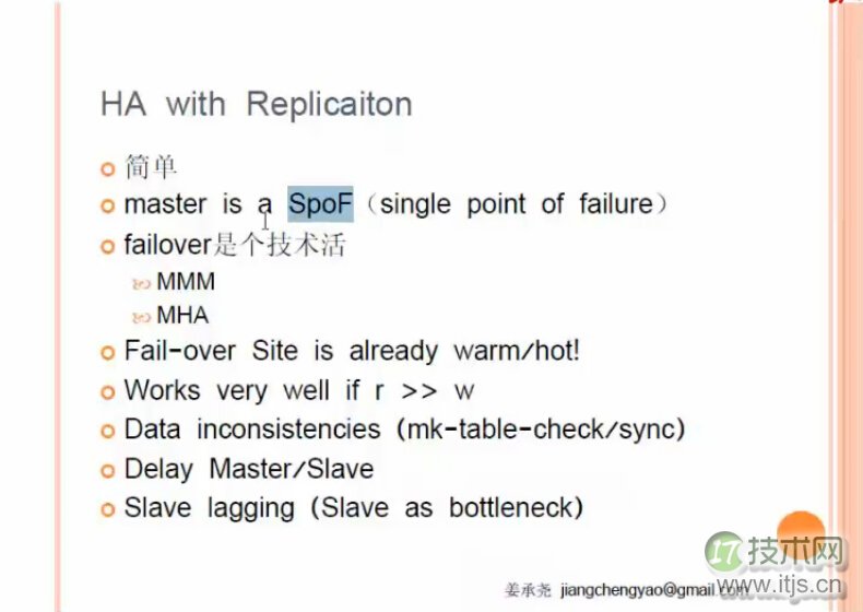 MySQL高可用各个技术的比较