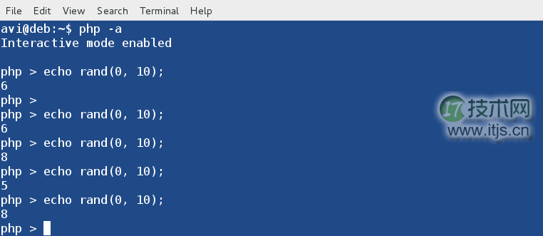 在 Linux 命令行中使用和执行 PHP 代码（二）：12 个 PHP 交互性 shell 的用法