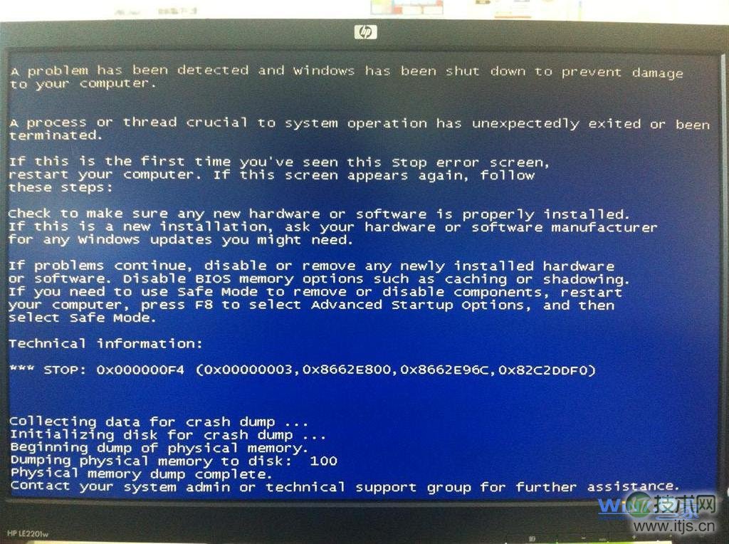 Windows 7系统开机出现蓝屏代码0x00000f4怎么解决 Windows 7系统开机出现蓝屏代码0x00000f4怎么解决